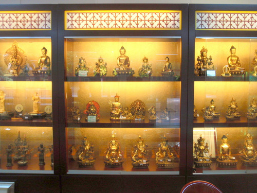 Various Buddha Statues at the on site store.